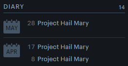 ItsStormo's tweet photo. My Letterboxd is so empty, friends add me and recommend me movies to watch so I can fill this bitch up. Also if you can't tell I like Project Hail Mary just a smidge /silly https://t.co/KqWhdMtDc6