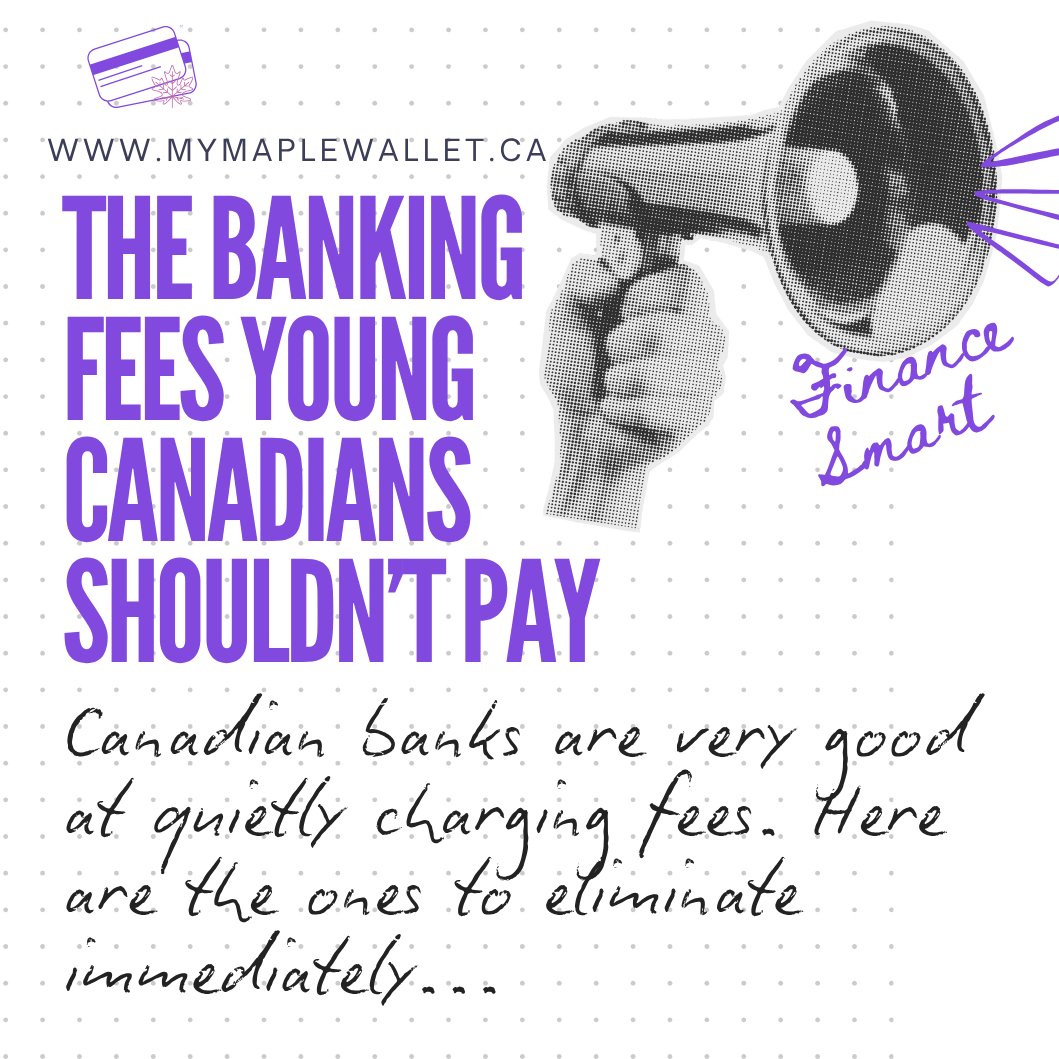 myMapleWallet's tweet photo. The average Canadian pays over $150 a year just in monthly chequing account fees. If you're a student or young professional, that's literally money down the drain. 💸🇨🇦

https://t.co/lXoli2EHxW

#PersonalFinance #GenZ #Adulting101 #MoneyHacks https://t.co/bXCnLE2KpY