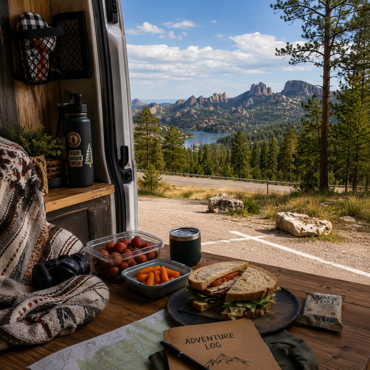 AmericasMailbox's tweet photo. South Dakota summers get BUSY 🚐☀️

Our early June strategy:
☀️ Sunrise hikes
☕ Coffee with views
🥪 Packed lunches
🏔 Arrive when parks open

Trust us… the early mornings are worth it 😌

#southdakota #mountrushmore #rvlife #roadtripusa #vanlife https://t.co/Wx9obZRu0F