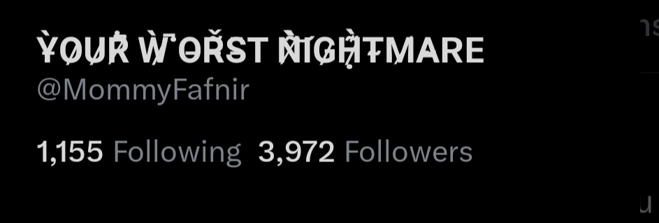 MommyFafnir's tweet photo. Holy. I was nit expecting this many of you.

Truth be told I stopped paying attention to follower count and just enjoyed this for what it was, a hobby

But to know that so many of you, minus the bots
Really like my stuff
Genuinely makes this malicious breeder happy

Love you all~ https://t.co/fPlqefwX47
