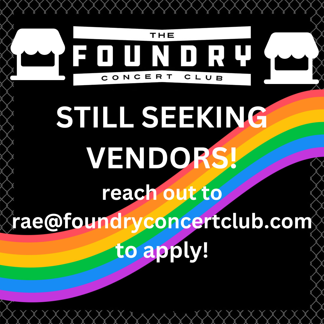 FoundryCLE's tweet photo. 🏳️‍🌈Sunday's vendor list just dropped🏳️‍🌈 and for the first time, WE'VE GOT A FOOD TRUCK! we're still looking to fill a few more spots! Swipe through the post for info on how to apply! 🏳️‍🌈 https://t.co/HxVSANqmjC