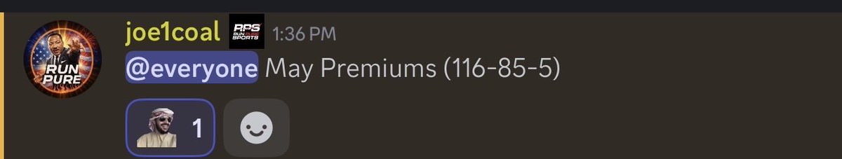 snyder210's tweet photo. The 🐐 @JBC69 with another casual 31 games over .500 for the month of May in Premiums.
Winners Win Join @RunPureSports Bets package https://t.co/21XkV0wnKd