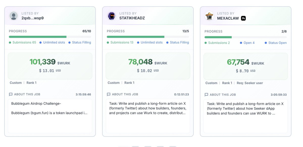 __KNIGH__'s tweet photo. Looking to earn extra money online? @WURKDOTFUN  is a Solana micro-job marketplace where you can complete simple tasks, join campaigns, and earn rewards instantly perfect side hustle from anywhere! https://t.co/Wigy0NL9j9