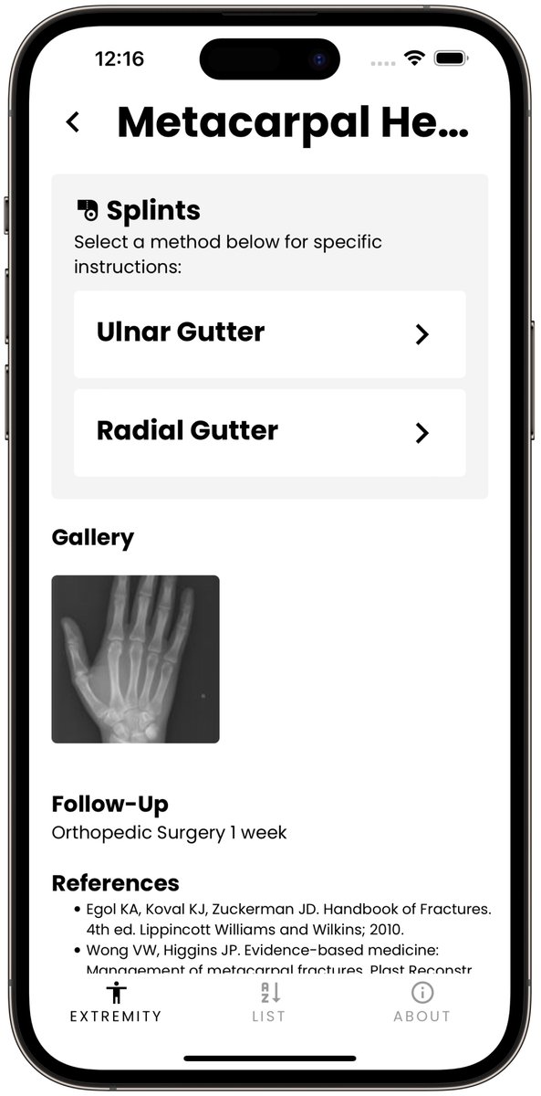FOAMCortex's tweet photo. Source spotlight: https://t.co/Zm3tvuDg94

A free bedside fracture-management app with injury-pattern illustrations, splint recommendations, management pearls, high-risk alerts, and follow-up guidance.

Source: https://t.co/3Wpp2JY2KF
FOAM Cortex: https://t.co/INDA4vjqME https://t.co/mhUmvOB8JS