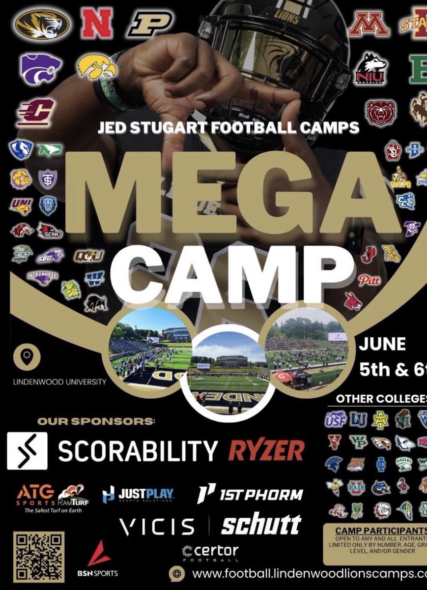 joshuamosley_1's tweet photo. I will be attending the Lindenwood camp session 3 June 5th @sixstarfootball @PrepRedzoneMO @CoachKetz @willfranklin_85 @JPRockMO https://t.co/zNioIyJDdq