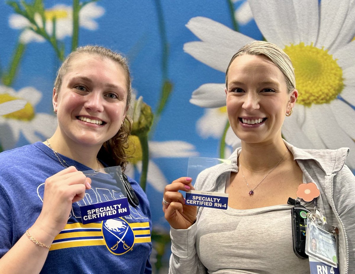 UpstateCancer's tweet photo. Huge congratulations to Jackie Epp (left) and Lindsay Rudy (right) on becoming the newest members of our downtown Infusion Department to earn their OCN certification! 🎉 https://t.co/E090A6ouKk