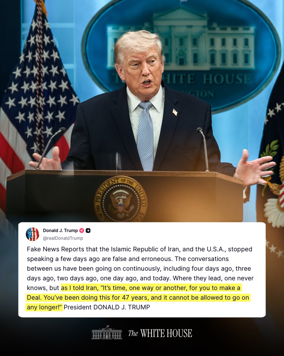 The White House tweet media