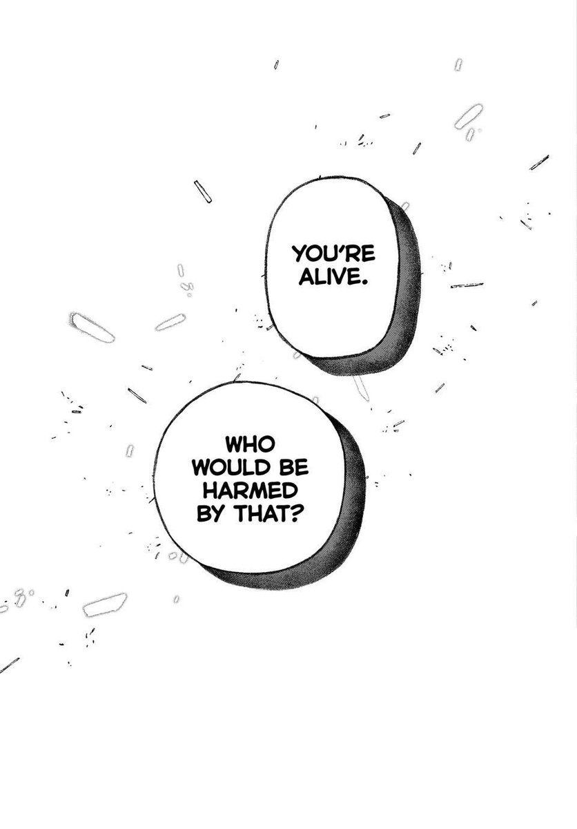 pixiekaku's tweet photo. #gachiakuta168 i know this was not intentional at all but “you’re alive, who would be harmed by that?” during pride month… this is so important to me :( https://t.co/4Vrr9oMpGP