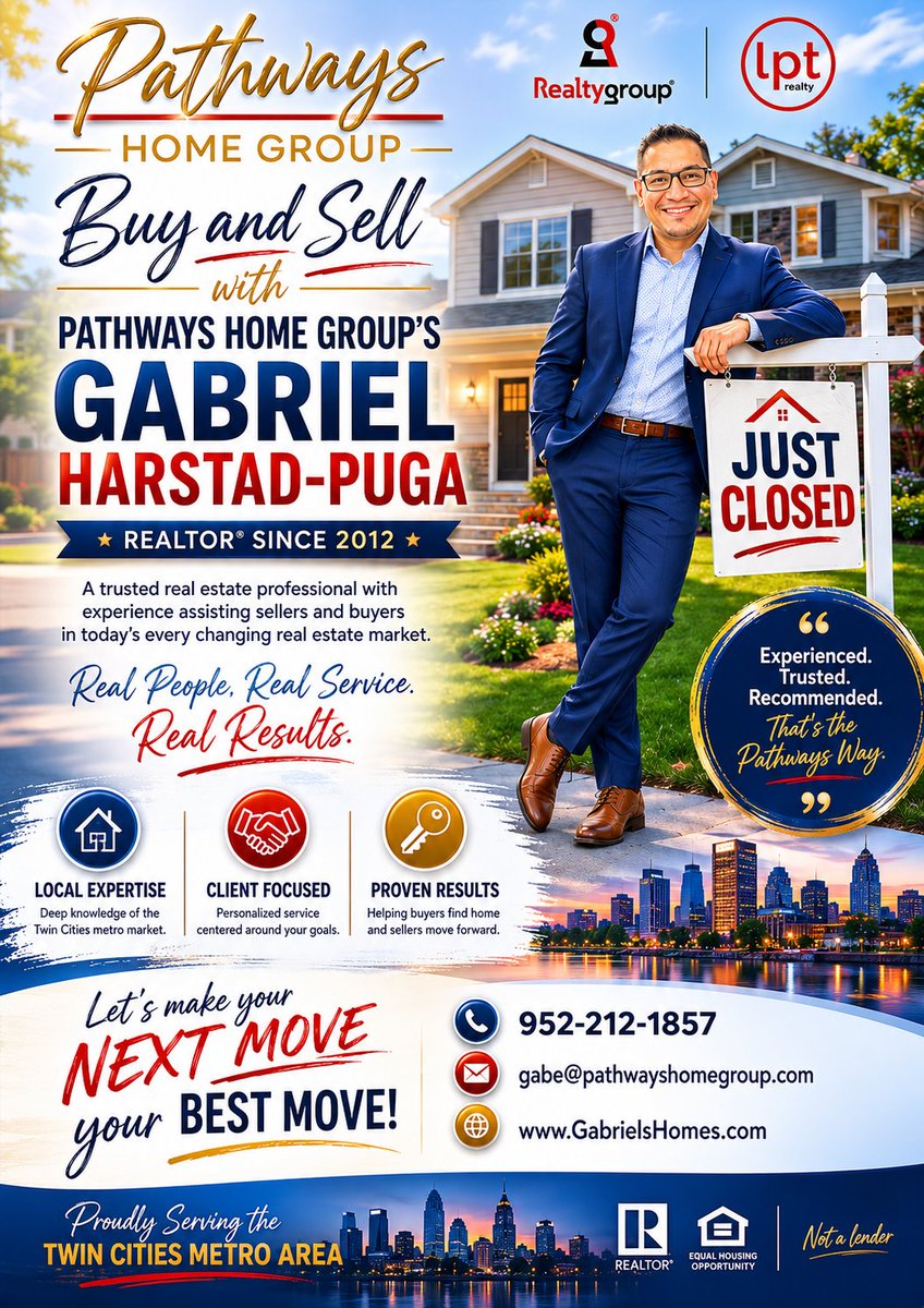 GHarstadRealtor's tweet photo. Good afternoon everyone!😁  I'm here to help you with your Real Estate Goals. 
#pathwayshomegroup #lptrealty #northsaintpaul #SaintPaul #sellyourhome #buyahome #sellinghomes #whitebearlake #Oakdale #maplewood #landscaping #gardening #HomeImprovement #homeforsale #sellmyhome https://t.co/VzqtWblyBc