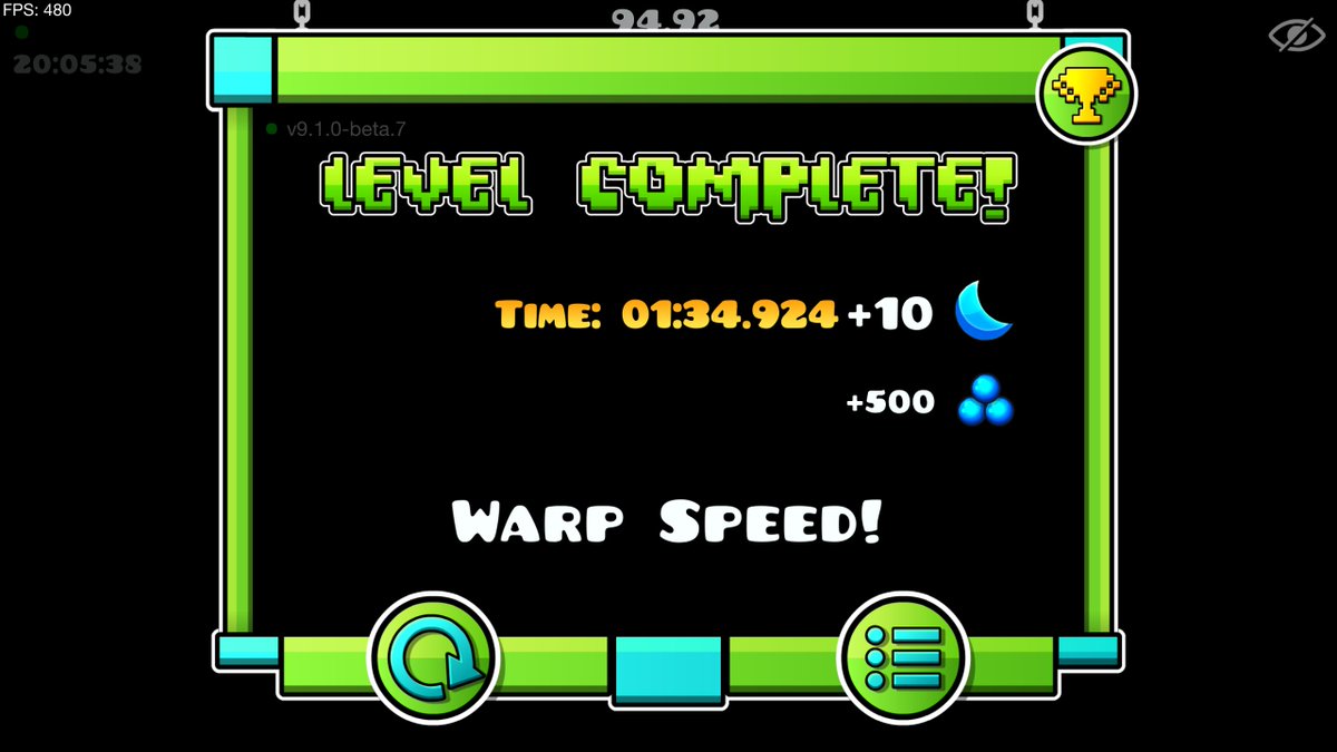 TheWhizkid05's tweet photo. FAKE SUNRISE 100%! (New platformer hardest!) https://t.co/JCB8HEj3Ru
