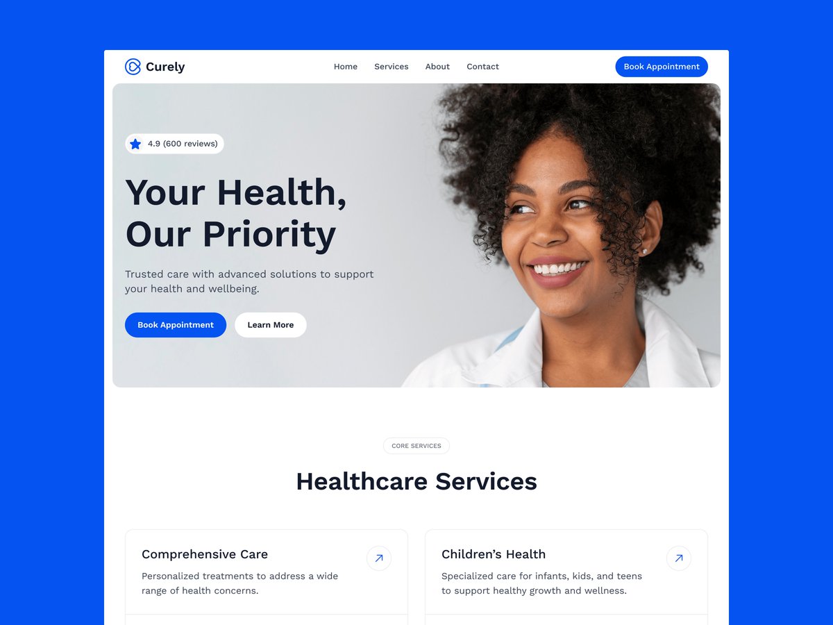 AbirMahmoodGD's tweet photo. Healthcare users appreciate simplicity more than visual noise.

Curely helps create smoother and calmer digital experiences.

Check it out: https://t.co/VsW7NBl7EY https://t.co/xWkeI7ryt5