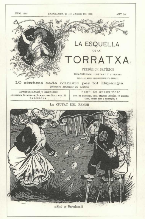 historiesdebcn's tweet photo. Ha mort el periodista Josep Maria Cadena. Entre altres coses, fou l'autor de la teoria més estesa sobre l'origen del malnom "Can Fanga".

Segons Cadena, l'origen era aquesta vinyeta satírica de "La Ciutat del Fanch", publicada el 1903 a "L'Esquella de la Torratxa".

DEP https://t.co/s4GZNfkCDl