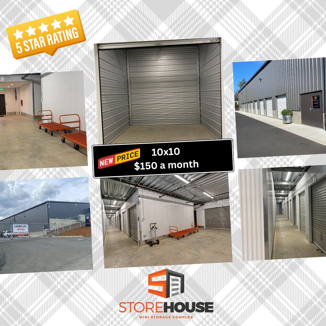 Storehousebham's tweet photo. Our clean, secure 10x10 storage units are now available for just $150 a month! Enjoy easy access, spacious interiors, and a 5-star storage experience you can trust. Rent your unit today at https://t.co/yKnU4Jn9q4 https://t.co/NDjUHWEiEV