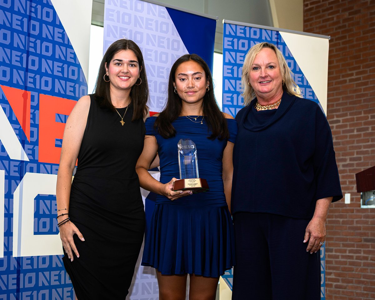 TheNortheast10's tweet photo. 𝐁𝐀𝐍𝐐𝐔𝐄𝐓 𝐖𝐈𝐍𝐍𝐄𝐑𝐒 🏆

On Monday night in Vermont, we recognized outstanding individuals from 2025-26. 

📝: https://t.co/65hU3PNP2b 
📸: https://t.co/GUXChxVZZq 

#NE10EMBRACE | #NCAAD2 https://t.co/TAGVAUvfP5