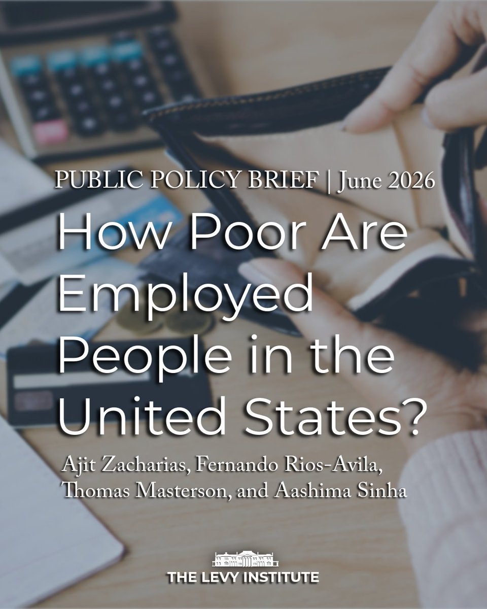 LevyEcon's tweet photo. Poverty isn't just about money, it's about time. When we count unpaid household labor like childcare, cooking &amp; cleaning, nearly 40% more employed Americans are living in poverty than official statistics suggest.

Read our latest brief, out now: 
https://t.co/a4O2Y6zwjh https://t.co/ljOWUgJX00