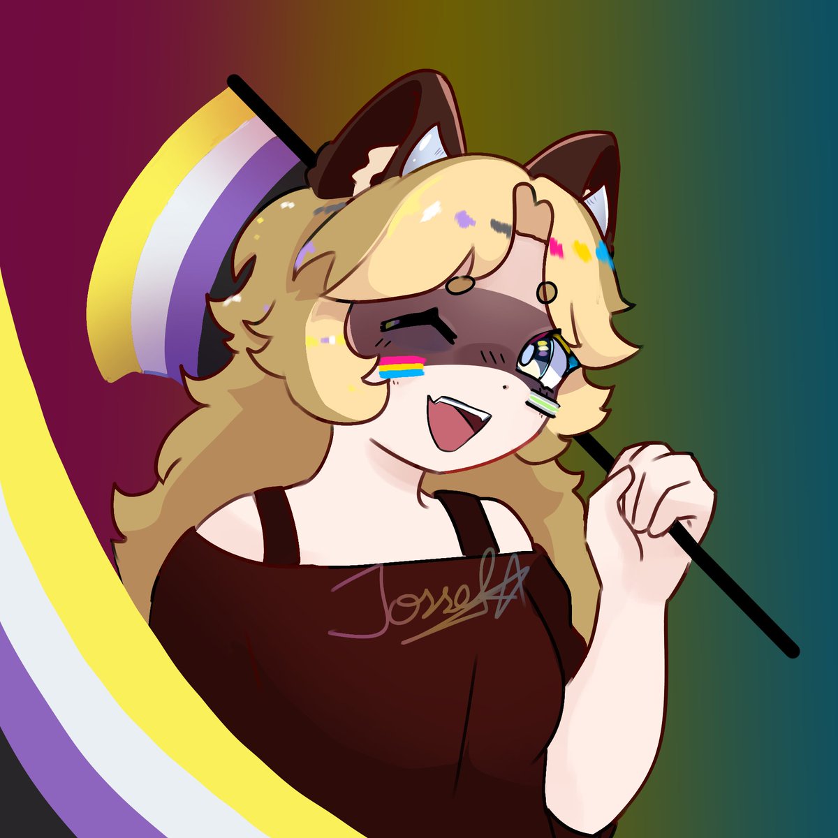 JustJossel's tweet photo. ✨ ATTENTION QUEER VTUBERS ✨
Happy Pride Month!!
SHOW ME YOUR FLAGS !!

I'll start :3 https://t.co/Ll5IcDmwNi
