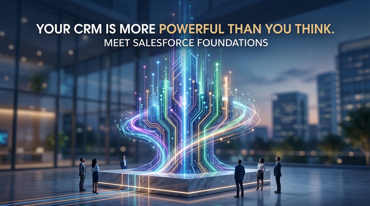 devconpartner's tweet photo. Unlock max ROI &amp; rapid scaling on your Salesforce platform. Foundations is the included booster pack, integrating trusted AI (Agentforce) and commerce tools. Explore capabilities:  https://t.co/Tvc4OEaMZf #SalesforceFoundations #AI https://t.co/9tTmTB8aQN