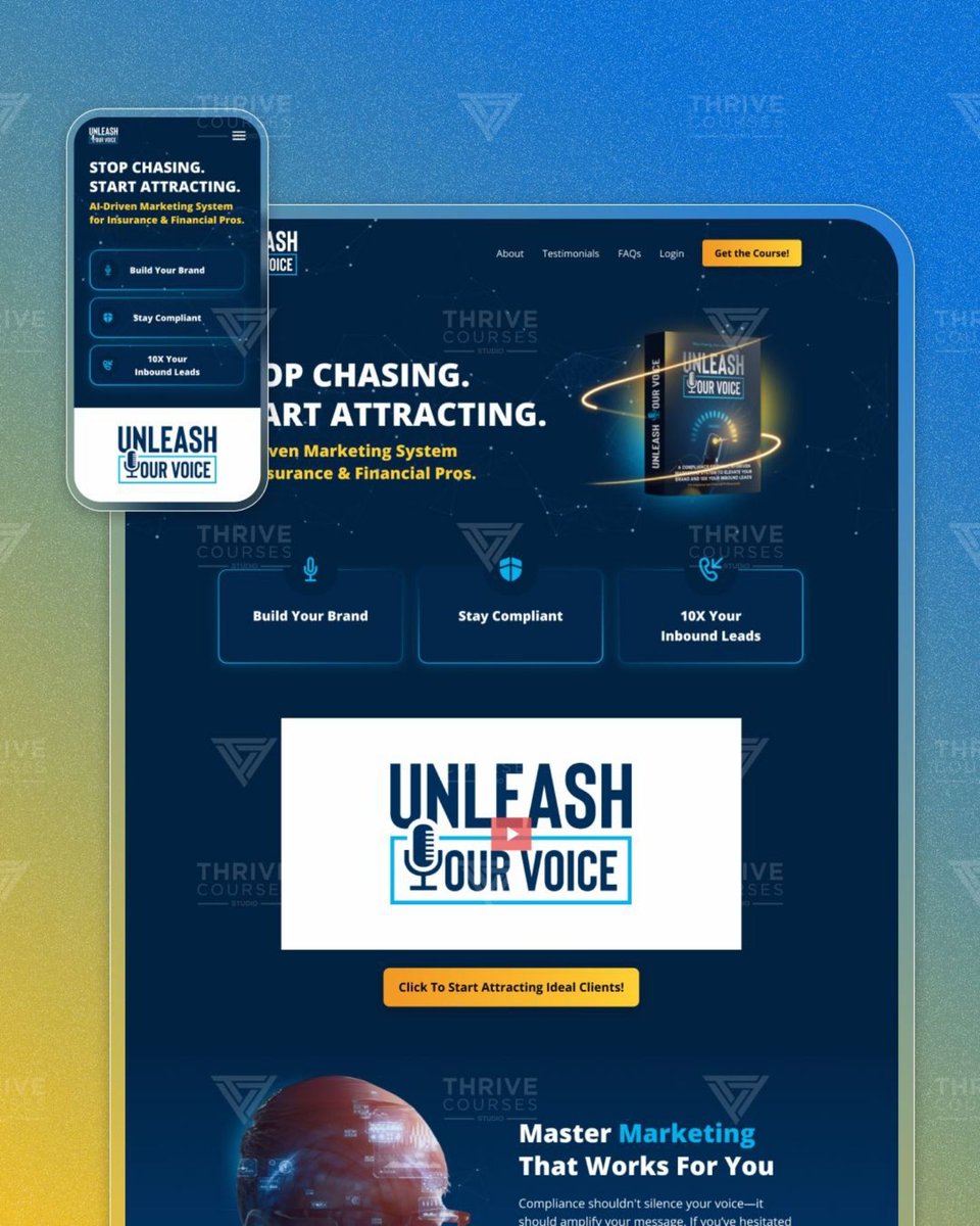 ThriveCourses's tweet photo. Your course deserves a sales page that works as hard as you do 😉

Swipe through for a sneak peek at some of the sales pages Thrive has built for our clients, designed not just to look good, but to do one thing exceptionally well: convert 🙌🏻

Because here is what most course creators get wrong about selling their course online:

A great course without a great sales page is like a world-class product hidden in an unmarked box. The value is there. But nobody buys what they cannot clearly see, understand, and trust.

Every Thrive client sales page is built with one goal in mind, to tell your potential student exactly what they will get, exactly why they need it, and exactly why you are the person to teach them. 🎯

✔ Clear, compelling course positioning
✔ Conversion-focused copy that speaks directly to your ideal student
✔ Professional design that builds instant trust and credibility
✔ A seamless buying experience from first click to enrollment

This is what done-for-you course creation looks like at Thrive. All the way to the page that does the selling for you 💙

📅 Ready to have a sales page that works while you sleep?

Book your free consultation, link in bio.

#ThriveCourses #SalesPage #CourseCreator #OnlineCourse
