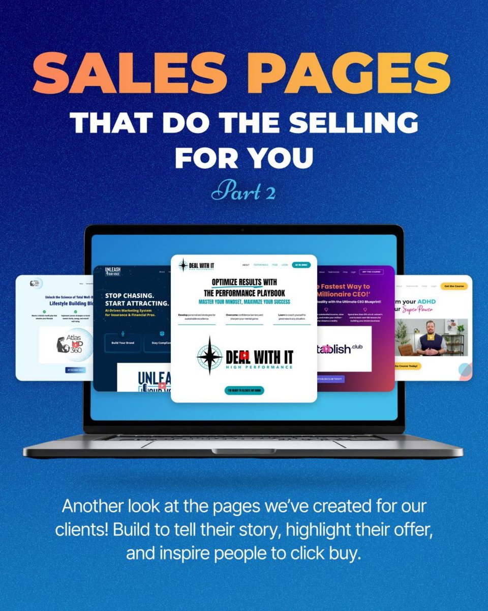 ThriveCourses's tweet photo. Your course deserves a sales page that works as hard as you do 😉

Swipe through for a sneak peek at some of the sales pages Thrive has built for our clients, designed not just to look good, but to do one thing exceptionally well: convert 🙌🏻

Because here is what most course creators get wrong about selling their course online:

A great course without a great sales page is like a world-class product hidden in an unmarked box. The value is there. But nobody buys what they cannot clearly see, understand, and trust.

Every Thrive client sales page is built with one goal in mind, to tell your potential student exactly what they will get, exactly why they need it, and exactly why you are the person to teach them. 🎯

✔ Clear, compelling course positioning
✔ Conversion-focused copy that speaks directly to your ideal student
✔ Professional design that builds instant trust and credibility
✔ A seamless buying experience from first click to enrollment

This is what done-for-you course creation looks like at Thrive. All the way to the page that does the selling for you 💙

📅 Ready to have a sales page that works while you sleep?

Book your free consultation, link in bio.

#ThriveCourses #SalesPage #CourseCreator #OnlineCourse