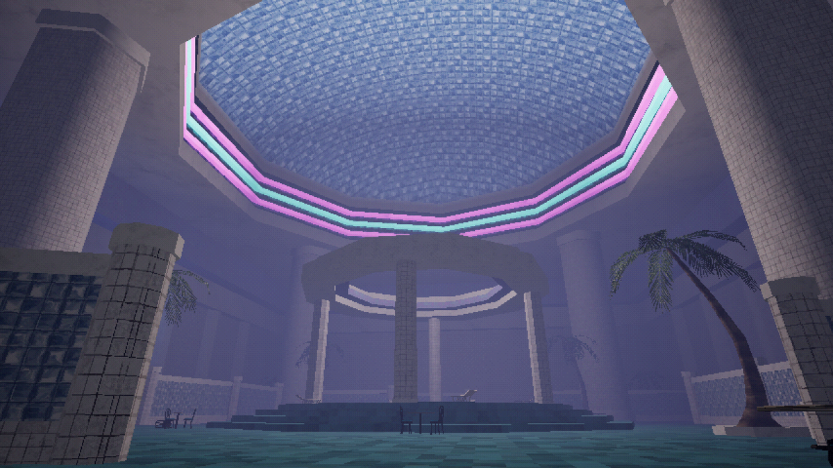 cosmicarcadepro's tweet photo. 1. Updated court dome in Nostalgia springs
2. New level sneak peak

#devlog #poolscape #psx #poolrooms #indiegame https://t.co/RKB4DxUz0B