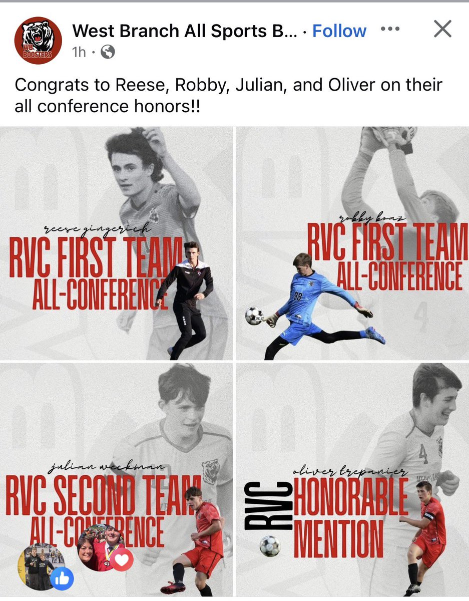 WBStrengthSpeed's tweet photo. Congrats boys! 🐻@JR_Sten23 @wb_boosters @wbboyssoccer1 https://t.co/qWxiwlMqIS