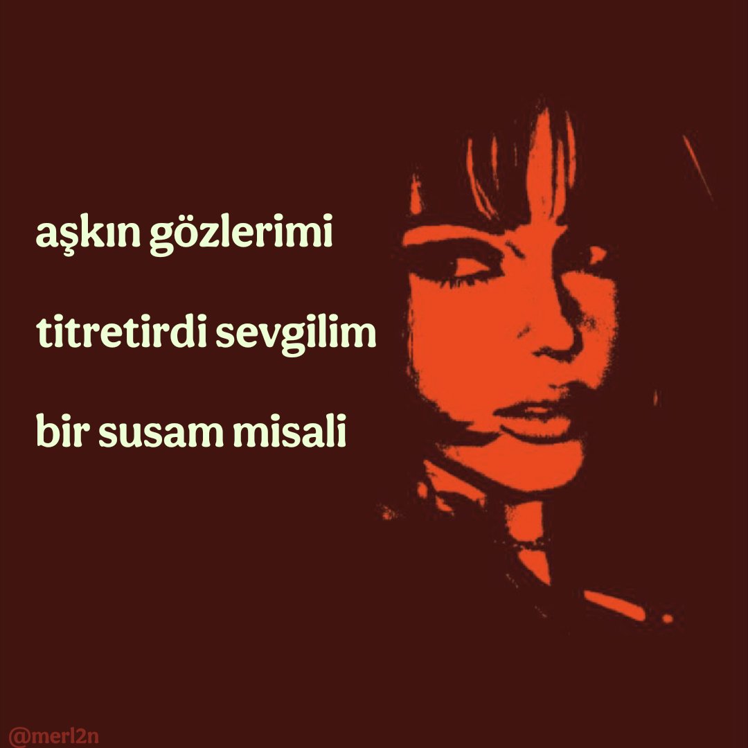 merl2nn's tweet photo. aşkın gözlerimi 
titretirdi sevgilim
bir susam misali
ayaklarımı usulca basardım denize
belleğimden tenime işlemiş kelimelerin
bir kıyafet ördüm senden
kumaşı omzuma oturmadı
terziler ve ben zaten çok önceden
bir kırgınlık beslemiştik birbirimize
+ https://t.co/sBJuXta2Xo