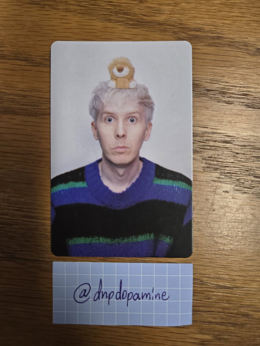 dnpdopamine's tweet photo. @IdBeInvisible @phanniehub Hi! Are you US based? I have this card if you still need it. I would love to trade for Phil capybara shirt but am open to other options! :) https://t.co/pyo0FiRJ7m