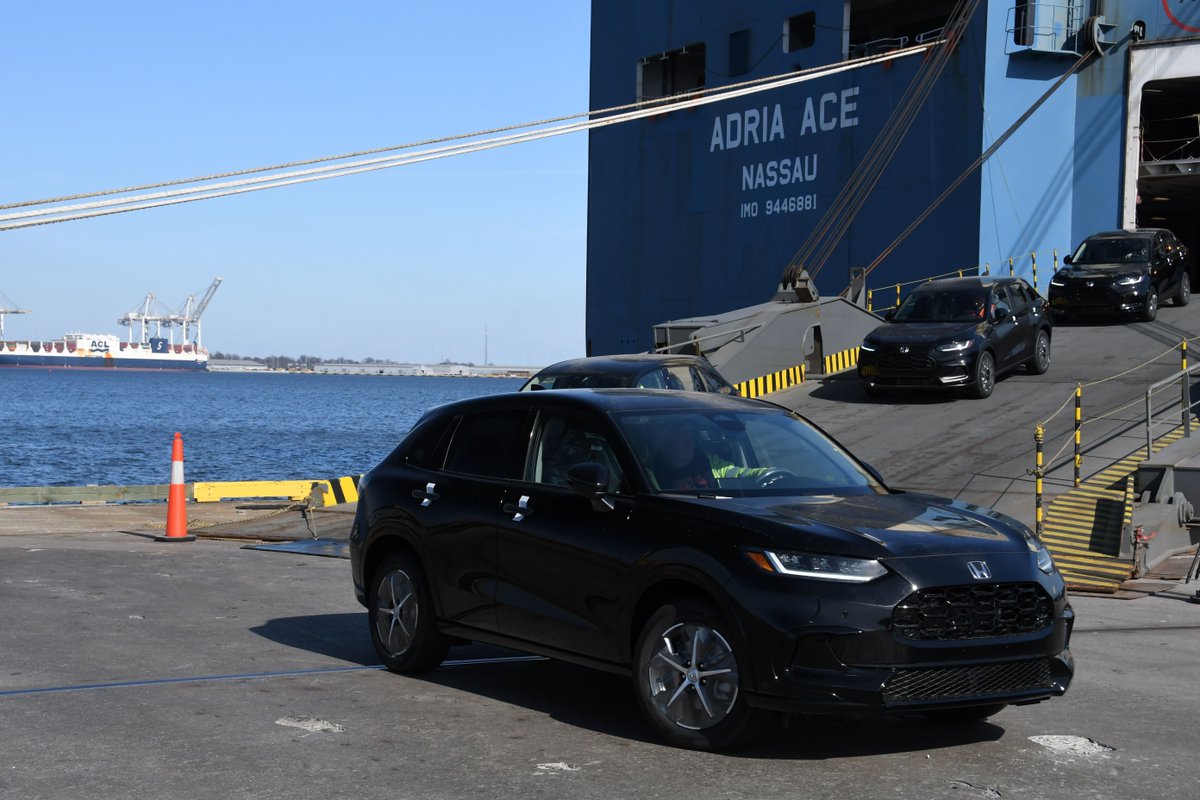 portofbalt's tweet photo. PoB helps keep America moving!

@Ford, @chevrolet, @Honda, @RamTrucks, @Toyota, @GMC &amp; @NissanUSA are among the U.S. top-selling vehicle brands &amp; PoB handles them all. We ship vehicles to dealerships in 30 states, meaning your vehicle likely came through here. #PortForOurNation https://t.co/5D3FT3wP06