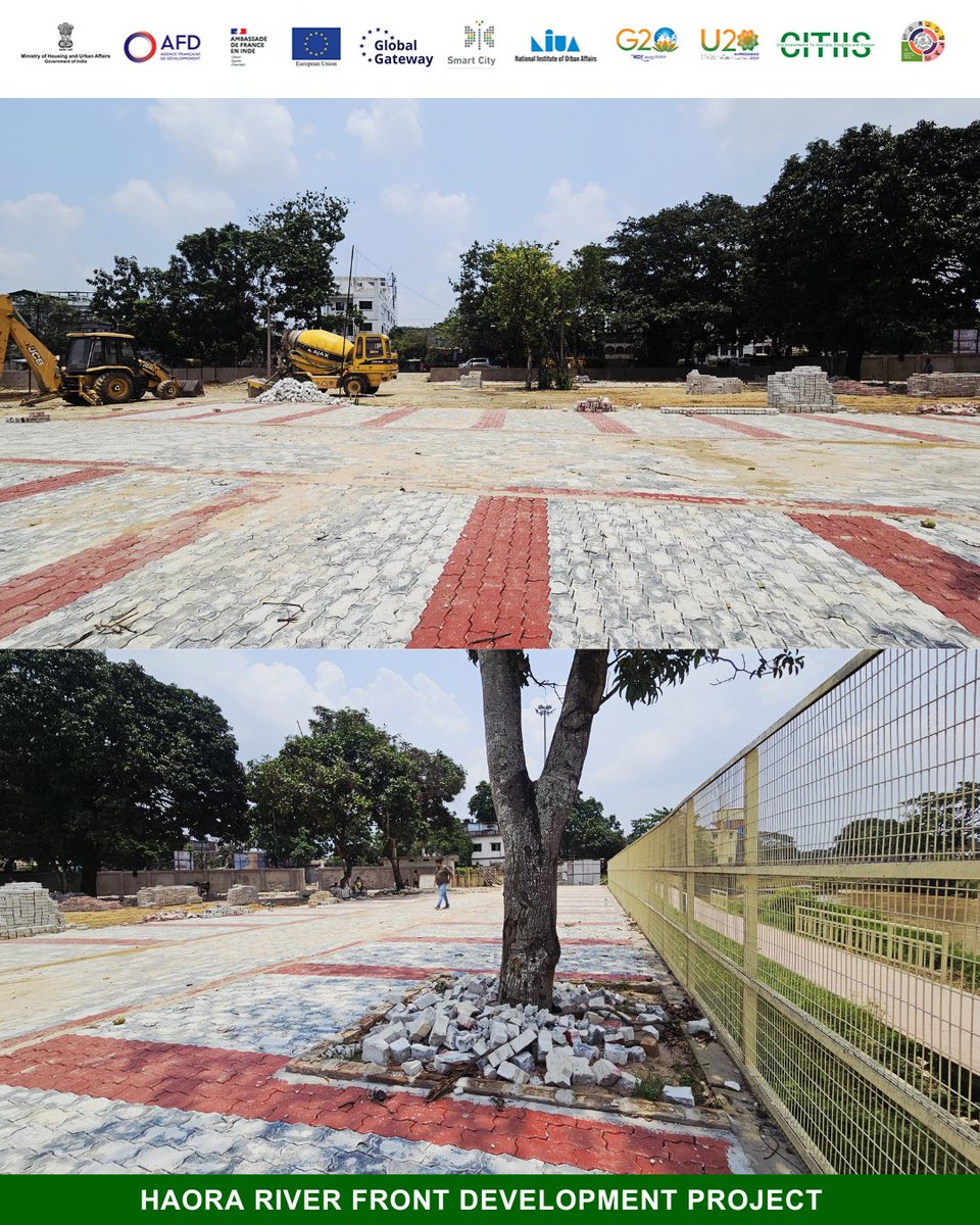 hrfdproject's tweet photo. 🚗🚙 Systematic parking, sustainable city development. 🚕

The new parking zone under the Haora River Development Project by Agartala Smart City Limited is underway. A smart step by ASCL toward better accessibility, reduced congestion, and improved visitor comfort. 
#HRFD #CITIIS https://t.co/I0yHAkZDnj