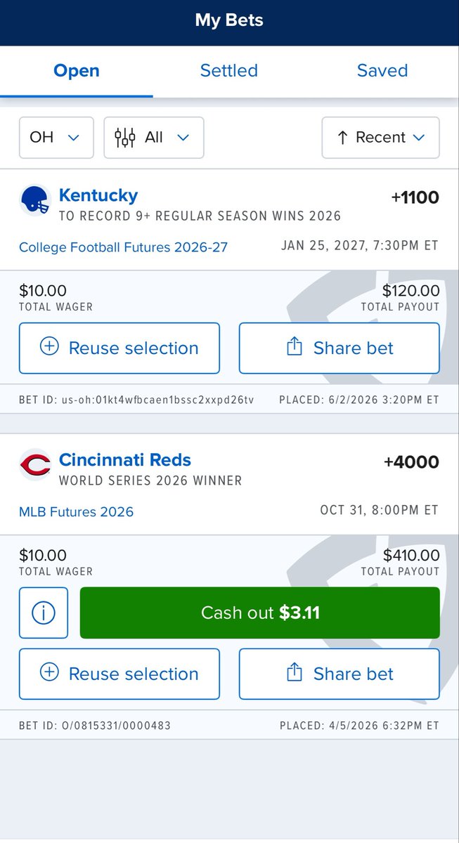 Mitchell_Jone5's tweet photo. @JoshPateCFB Kentucky football wins 9+ games. They open up SEC play with a big W against Bama early and keep momentum. 

Also…the Reds win the World Series…didn’t say I couldn’t be bold in 2 sports

Cincinnati, OH https://t.co/pEp8TPH3UH