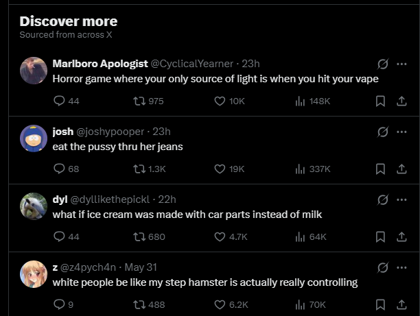 Angelcore_28's tweet photo. awesome recommendations! thank you elon https://t.co/pnHbFyR96Y