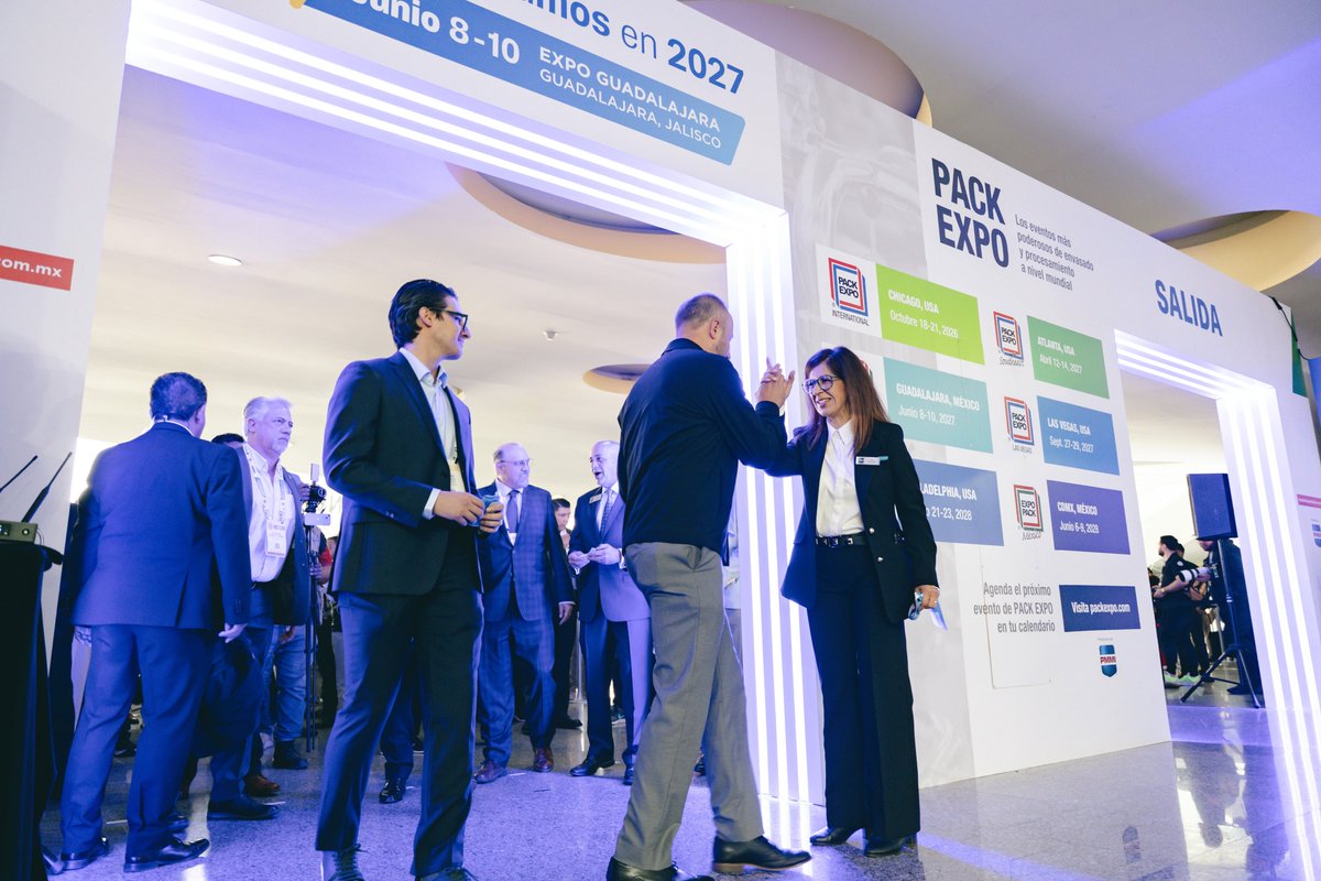 ExpoPack's tweet photo. ✨ ¡Oficialmente inaugurada!

Líderes del sector realizan el tradicional corte de listón en #EXPOPACKMéxico 2026.

La innovación y los negocios comienzan hoy en Expo Santa Fe.

#Inauguración #CorteDeListón #LíderesIndustriales https://t.co/0qnOrp61yP