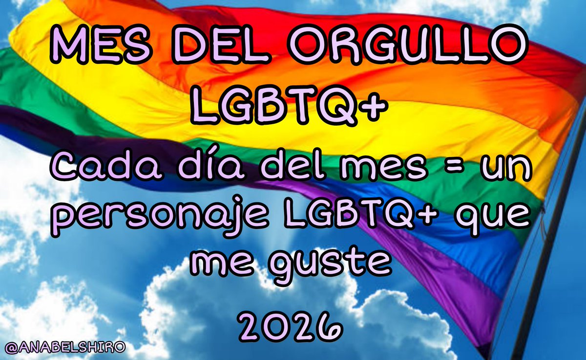 AnabelShiro's tweet photo. Es Junio y como hago cada año me gusta hacer esta dinámica por el mes del orgullo
🌈¡Vamos allá!🌈

Ya van 5 años que la hago, espero no repetir algun personaje (me gusta que cada año sean distintos). https://t.co/cJpw8t5uLl
