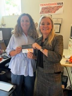 UT_MTAS's tweet photo. Congratulations to Cyndy Edmonds on 35 years of dedicated service to the University of Tennessee and MTAS! We are grateful for your commitment and the positive impact you’ve made on our team and Tennessee’s cities. Thank you, Cyndy! https://t.co/wKgAOSzybm