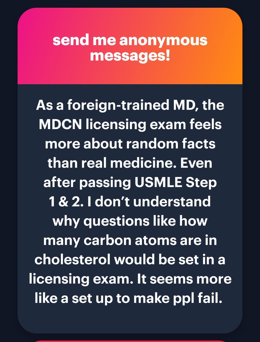 Dr_Afo's tweet photo. It's very obvious MDCN is a money making scheme. 
Just take a look at the CPD nonsense they brought up recently. 
They are all about making money and that why those exams will keep getting worse. 
🫂🫂🫂 https://t.co/balmrrANai