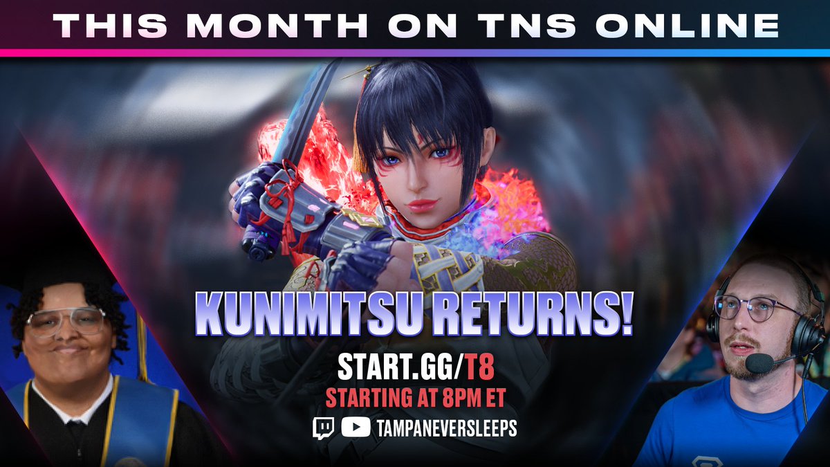 TampaNeverSleep's tweet photo. Kunimitsu is back, get ready for the next battle.

🎙️ @ashurvok @Foxhoundfl https://t.co/EX4LiEVDx3