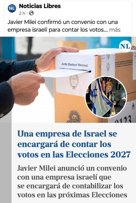 icardo8's tweet photo. El sionismo va a contar los votos de las elecciones. Va a pasar como en Colombia que sobraron 1 millón de votos.
La democracia murió, hay que hacer algo. https://t.co/LXQZHGmrTV