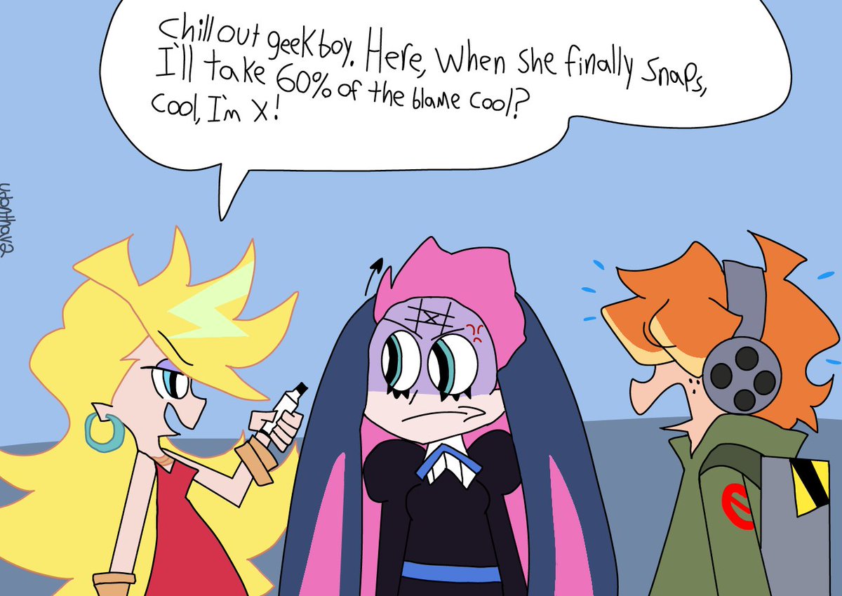 udonthav2's tweet photo. Ok this blew up more than I thought it would so plugy plug time. Uh hi, I draw things, if you like Panty and Stocking you'll be in for a good time i think https://t.co/4YgcOmMn9p