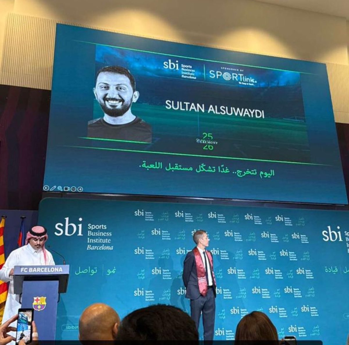 News_Alglaba's tweet photo. 📝 تهنئة :-

للأخ / سلطان شفق القليبي     

بمناسبة تخرجه بدرجة الماجستير في الادارة الرياضية من معهد SBI في برشلونة

نسأل الله لهُ التوفيق .. https://t.co/dGyxouswR1