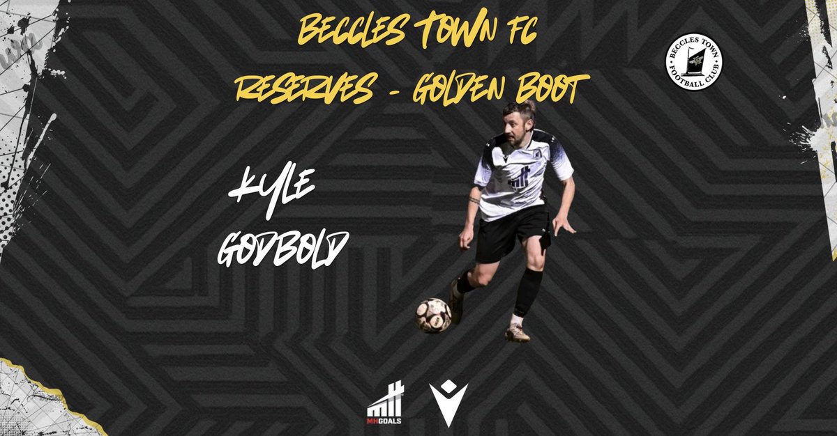 BecclesFC's tweet photo. Reserves Awards || 

Young Player - Harry Lennox 

Golden Boot - Kyle Godbold 

Players Player - Jack Gallagher 

Managers Player - Harry Stanton 

Congratulations to our winners 👏 

#BTFC #UpTheTown ⚫️⛵️⚪️ https://t.co/oOrHJqyo3H