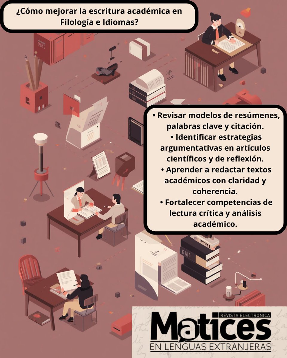 RevistaMaticesU's tweet photo. 🎓 Estudiantes también pueden publicar
Identificar la tipología correcta es clave para adaptar un trabajo académico a formato de artículo.
🔎 Visita nuestro sitio web especializado👇https://t.co/9Qx8UwTEcZ
#Filología #Investigación https://t.co/R2uWsu9bXX