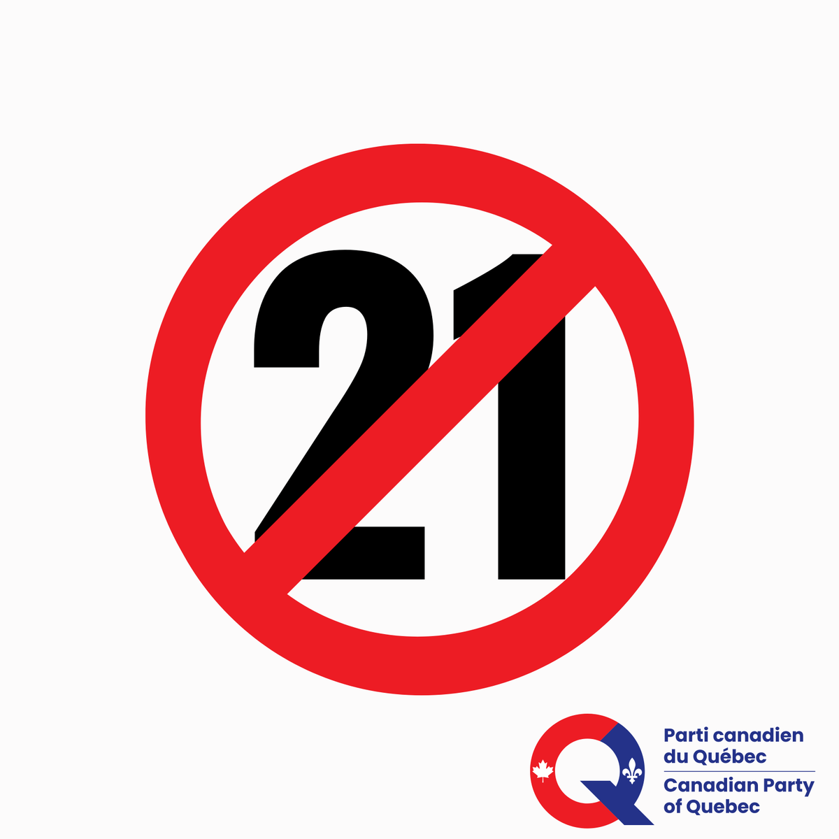 PartiCanadienQc's tweet photo. La loi 21 doit disparaître.

Aucun gouvernement ne devrait cibler des citoyens en raison de leur foi ou utiliser une loi pour contourner les droits garantis par la Charte canadienne.

Le PaCQ continuera de s’opposer à la loi 21.

#PaCQ #PolQc #Loi21 #CharteCanadienne https://t.co/s7g7Zsmi3r