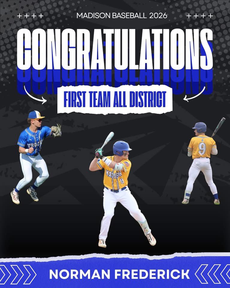 MadisonTrojan's tweet photo. Congrats to our First Team All District Baseball Players for 2026

Part 1 (more athletes in next post)

@965TheCave @DonnellyDoug https://t.co/NnrBNH2KlE