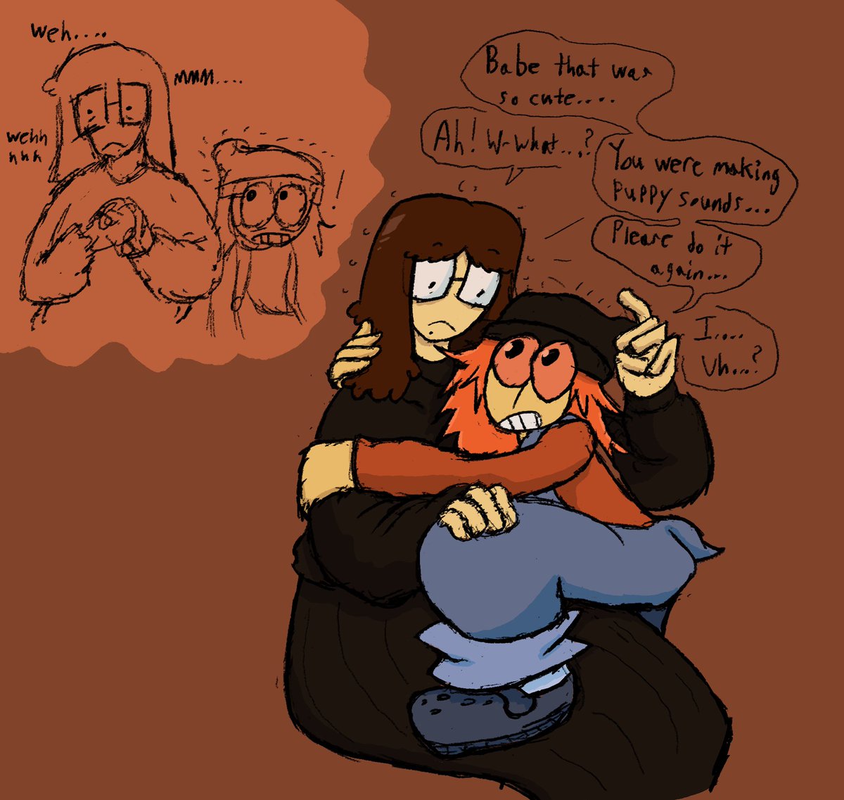 AutumnsArtTehe's tweet photo. Happy pride month! Lily and Shaw are celebrating by being Lesbians 😎 https://t.co/WS26NAYagX