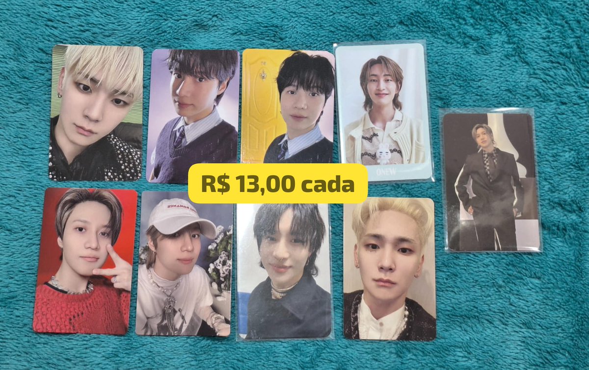 shxvee's tweet photo. [DROP photocards] shinee taemin 

valor na imagem + frete 19 reais mini envio

📦 envio em ate 10 dias uteis
💳 aceito pix ou cartao de crédito 
🫶 mando video pvd
dou desconto levando 2 ou +

tenho feedbacks positivos no fixado https://t.co/RnGfc0hemp