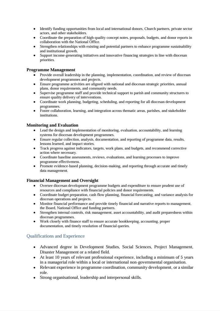 SoccomHwange's tweet photo. Vacancy notice: Caritas Zimbabwe- Hwange Diocesan Development Coordinator https://t.co/ceBTL7vSYi