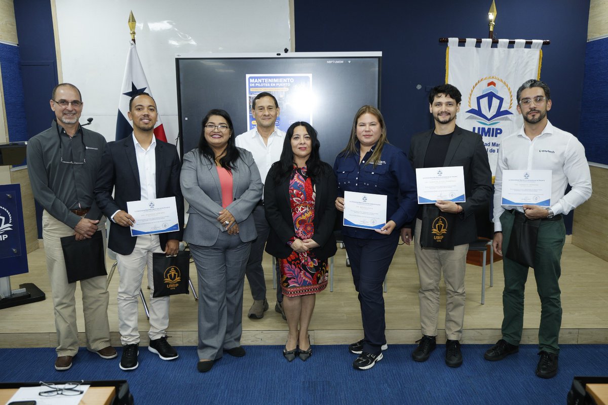 umaritima's tweet photo. Estudiantes de nuestra Facultad de Transporte Marítimo participaron en el foro "Mantenimiento de Pilotes en Puertos: Sostenibilidad, Competitividad y Buenas Prácticas". https://t.co/xnUSlF9QU7
