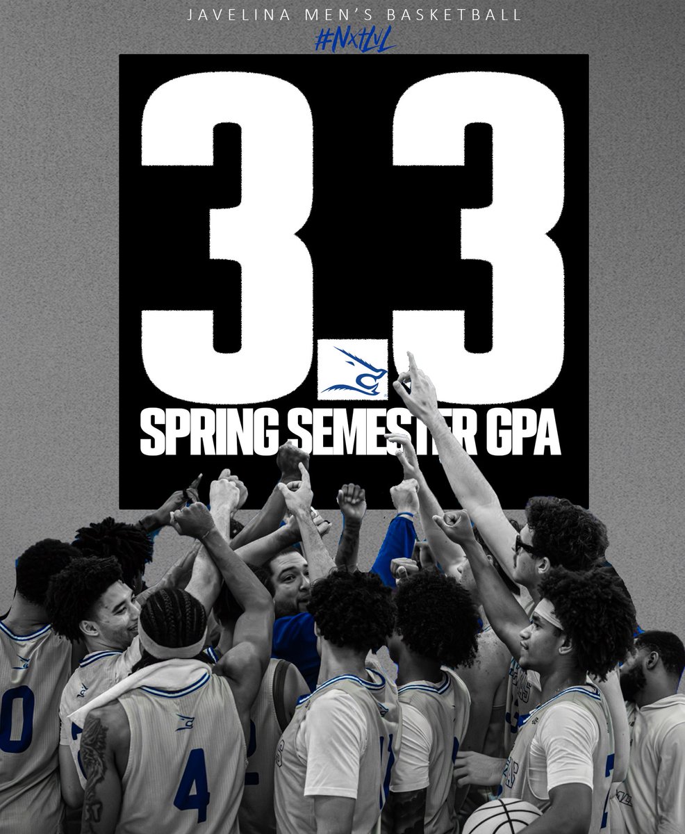 JavelinaMBB's tweet photo. Put in work in the classroom this semester 📚!

#NextLevel🐗🏀 https://t.co/oYMlgaDhgm