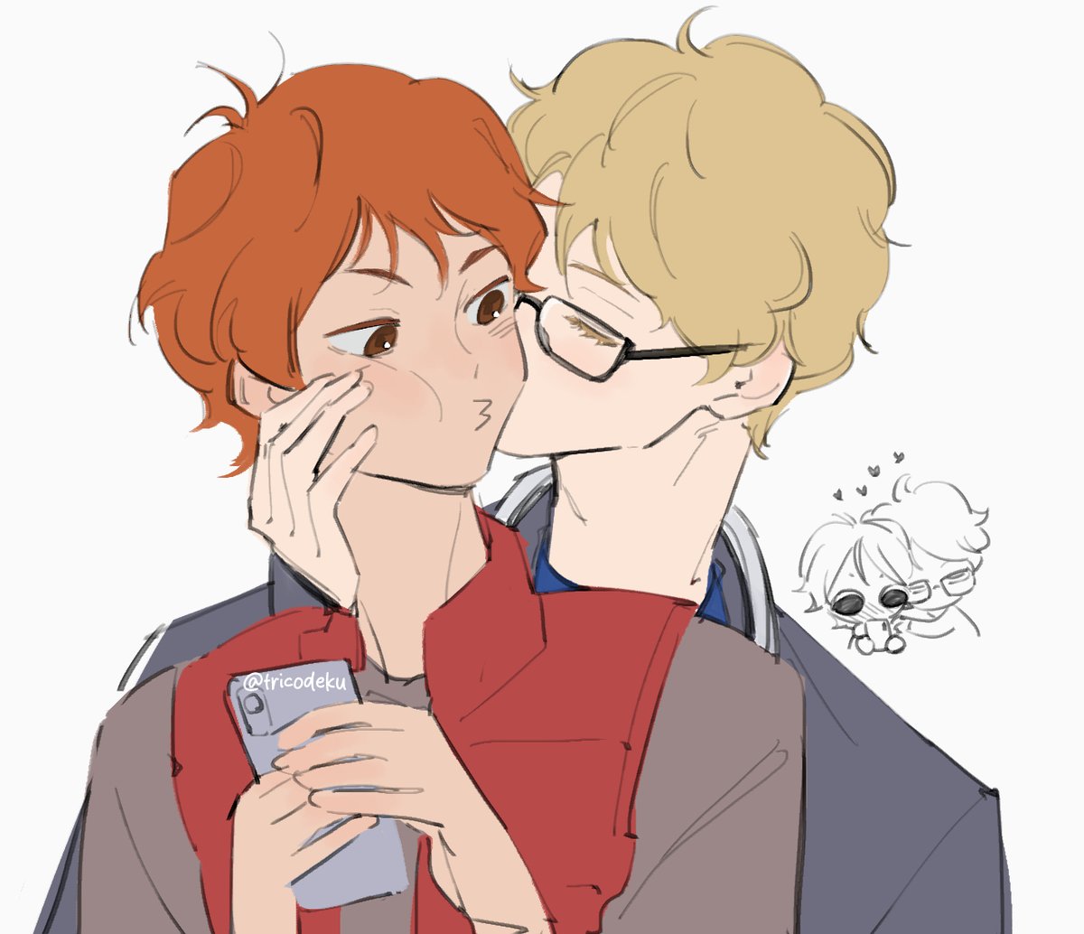 tricodeku's tweet photo. mwah #tsukihina https://t.co/veWL8DgWxB