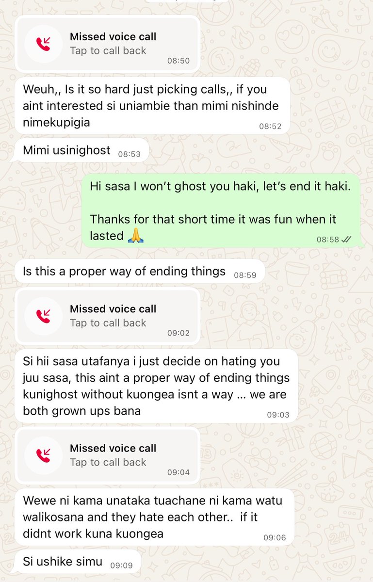 RutoJames7113's tweet photo. Telling someone you’ve been seeing for a while that it’s over takes real courage. It wasn’t easy, but I did it. https://t.co/yTYaxrHT5Z